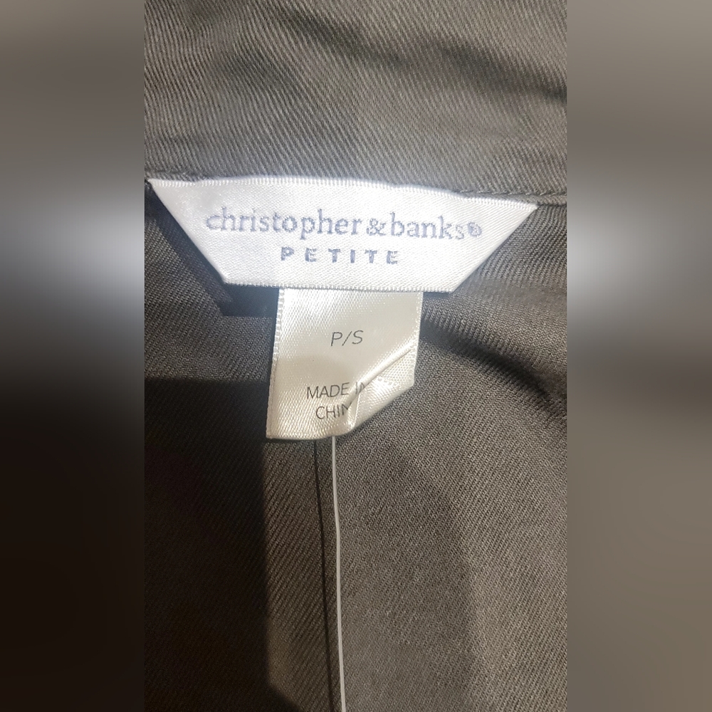Christopher & Banks Green Gardening Jacket – NWT – Petite SmallStay stylish and - Picture 10 of 10